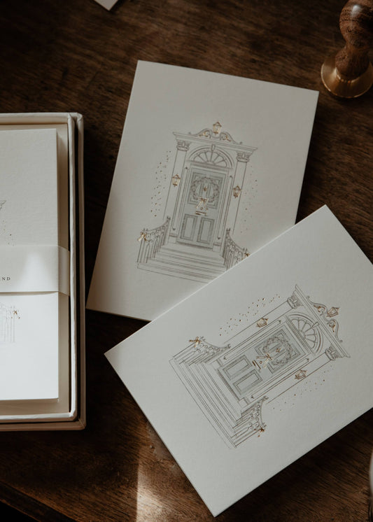 Festive Georgian Door Boxed Card Set image 3