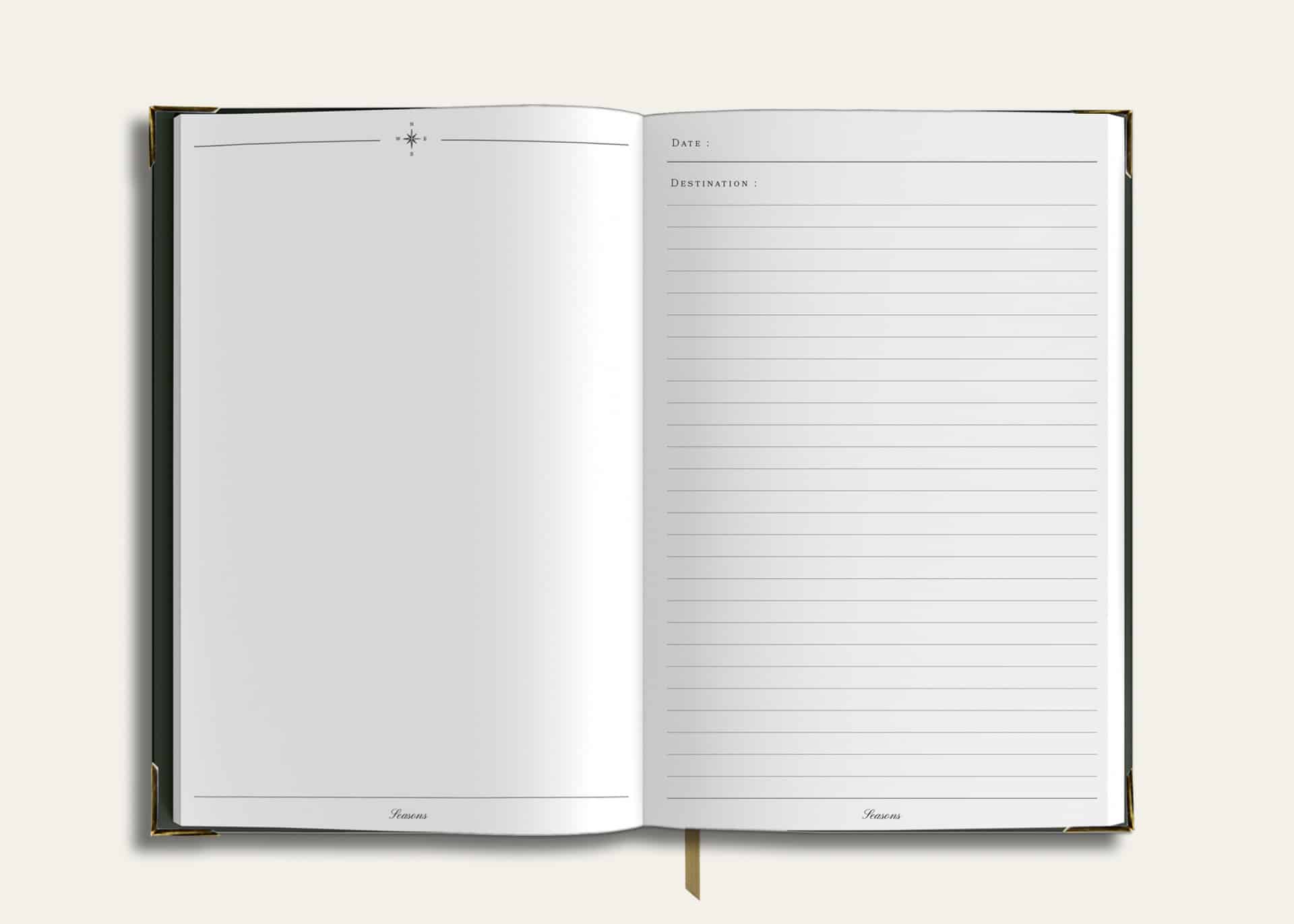 Forest Globe Leather Travel Journal image 5