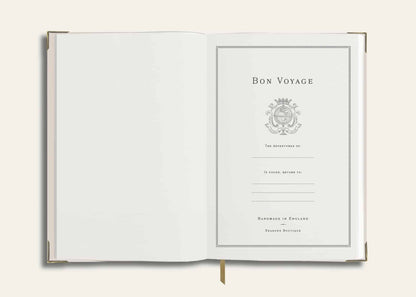 Blush Globe Leather Travel Journal image 3