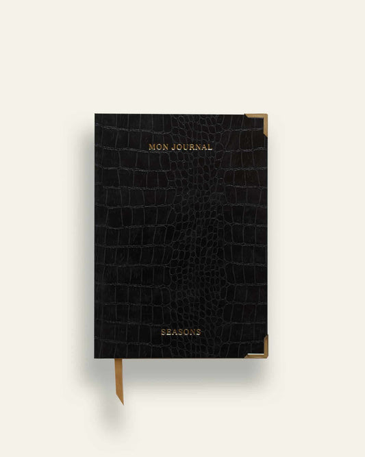 Noir Croc Desk Journal A4 image 1