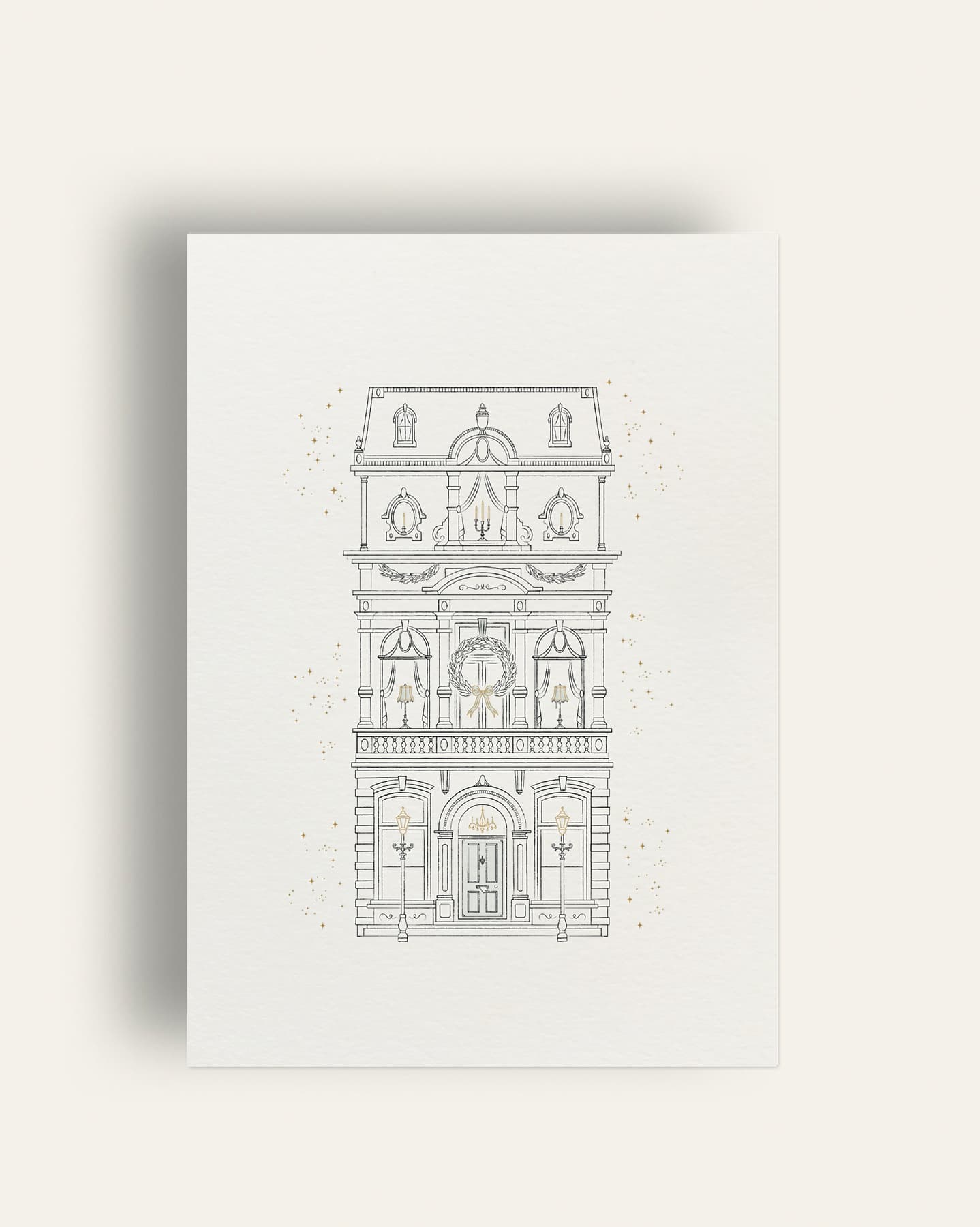 Festive Townhouse Boxed Card Set image 1