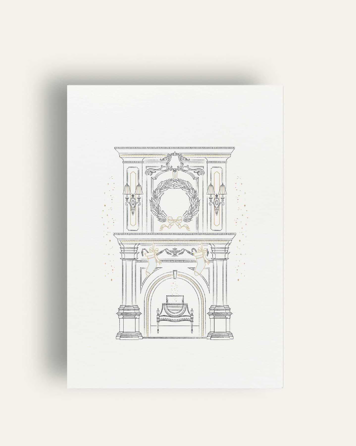 Festive Fireplace Boxed Card Set image 2