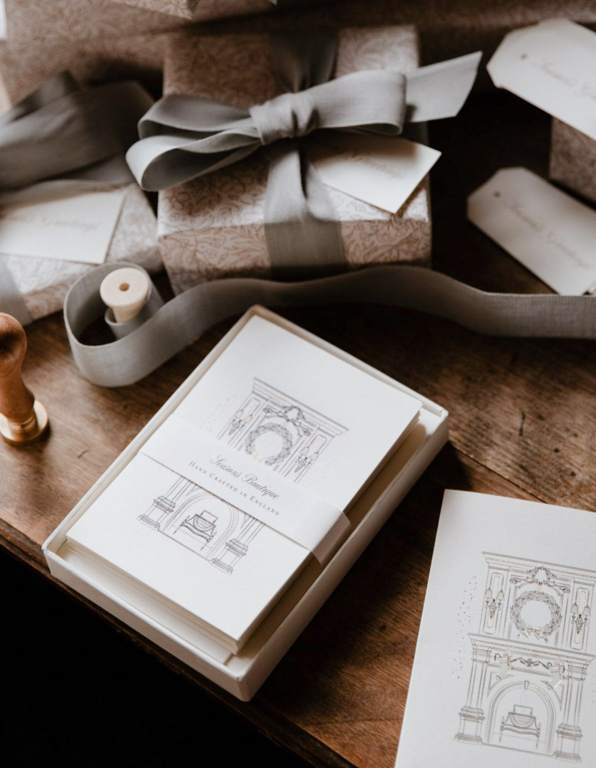 Festive Fireplace Boxed Card Set image 3