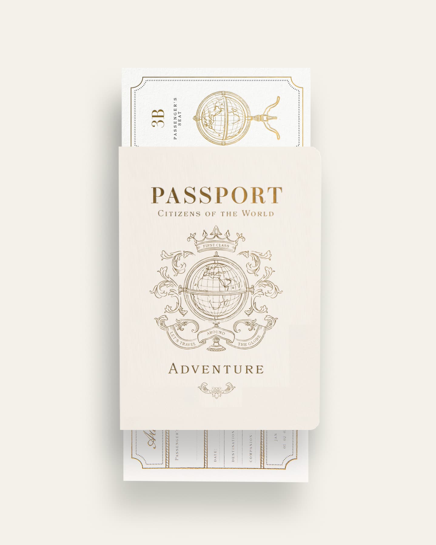 Natural Passport Card & Travel Ticket image 0