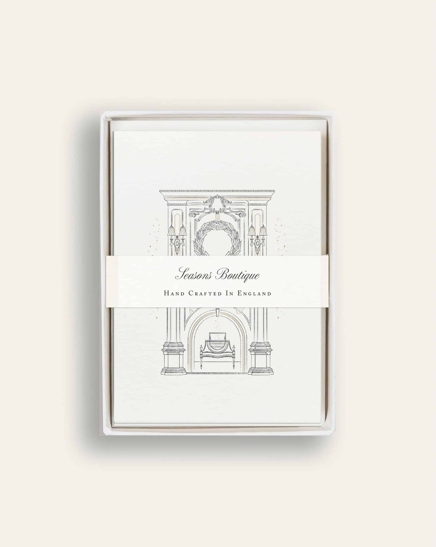 Festive Fireplace Boxed Card Set image 0