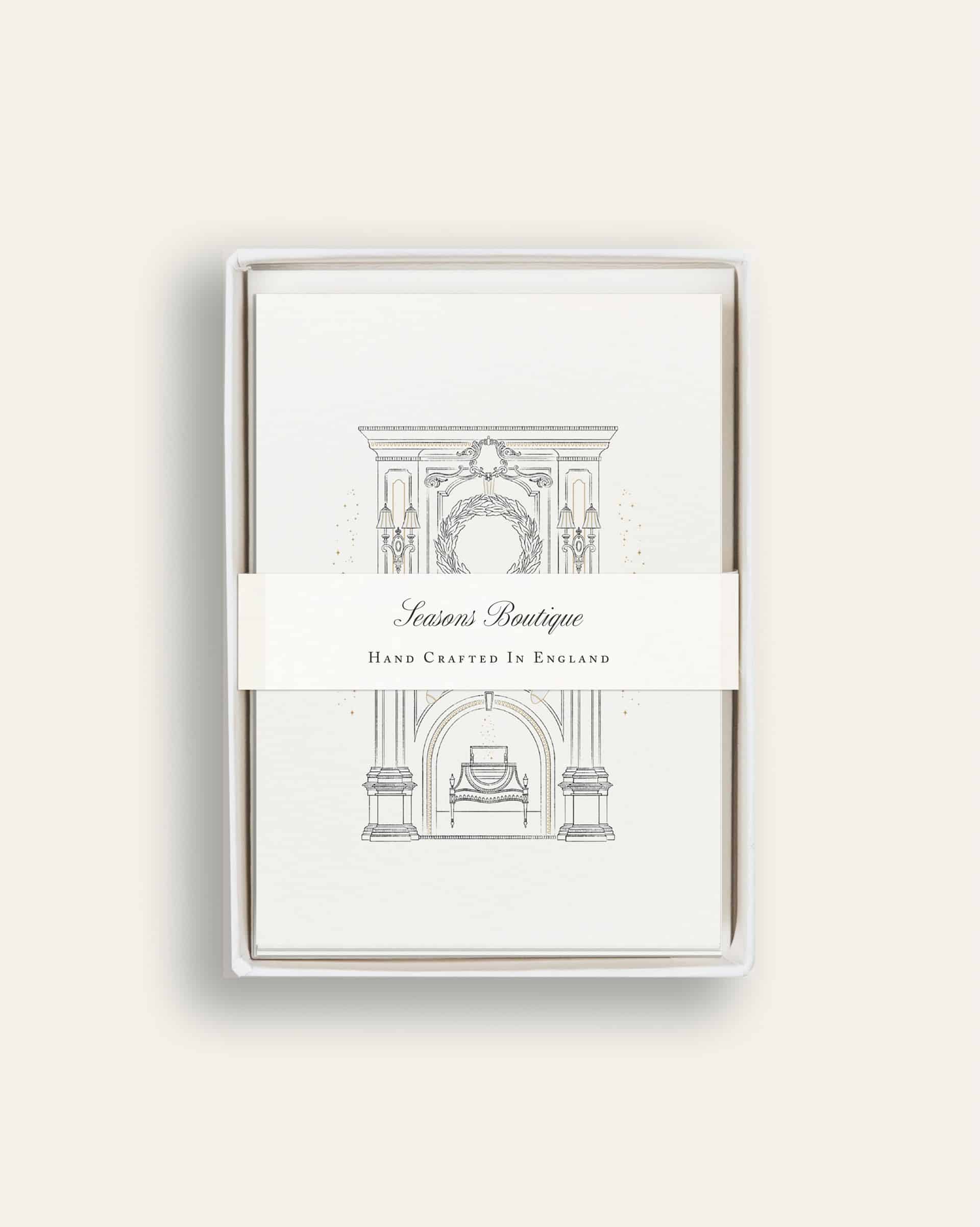 Festive Fireplace Boxed Card Set image 0