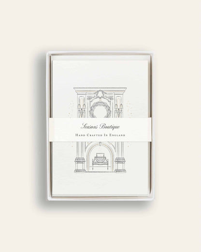Festive Fireplace Boxed Card Set image 0