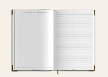 Old English White Bon Voyage Leather Travel Journal image 5