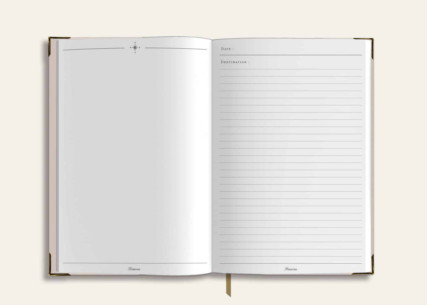 Blush Bon Voyage Leather Travel Journal image 3