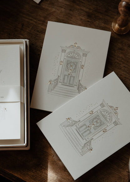 Festive Georgian Door Boxed Card Set image 3